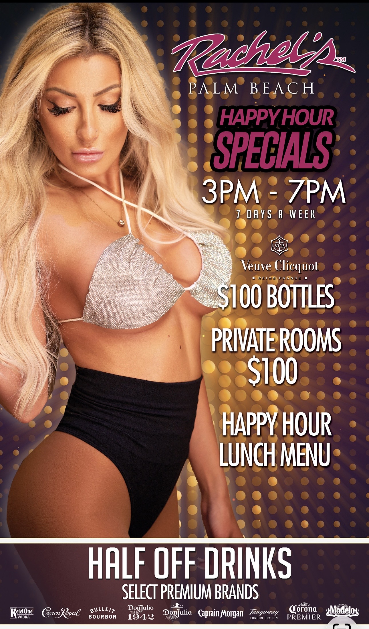 Rachel's Daily Happy Hour 3PM to 7PM
